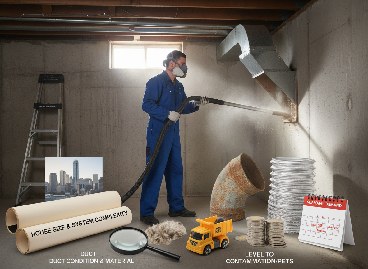 What Affects Air Duct Cleaning Costs in Gloucester New Jersey